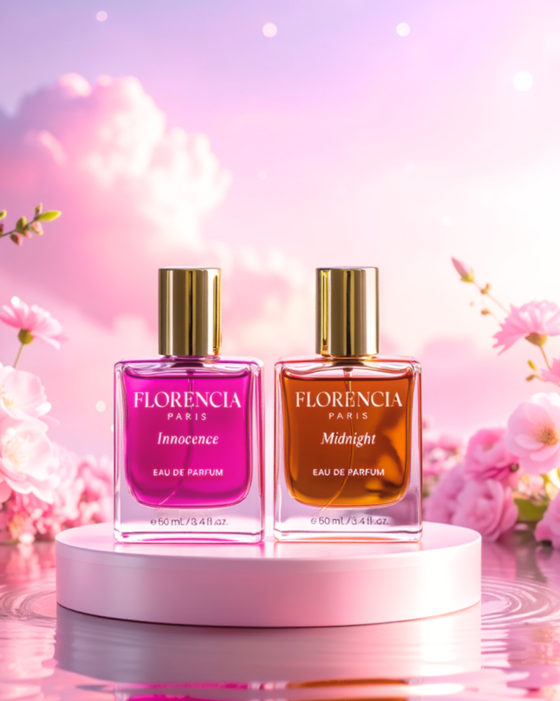 Florencia Femme Royale Combo: Innocence + Midnight perfume gift set — 20ml Eau de Parfum bottles