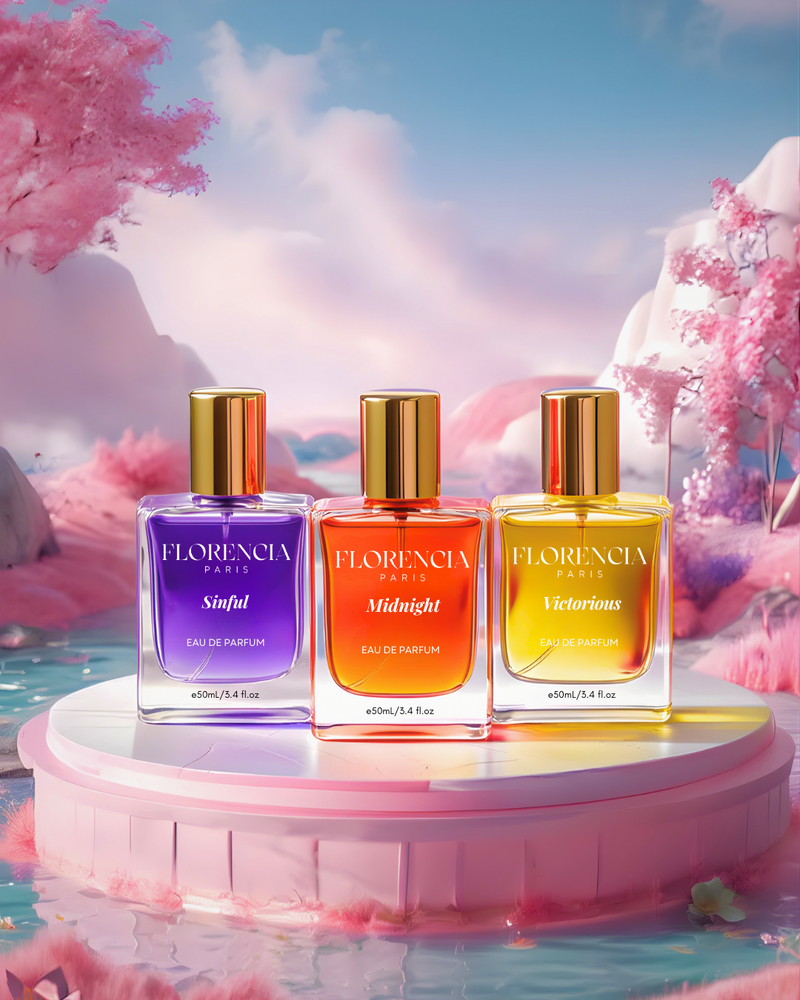 Florencia Queen's Collection: MidNight + Victoriou perfume gift set — 20ml Eau de Parfum bottles